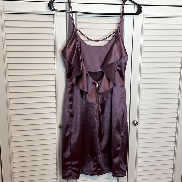 Mini cocktail dress. Purple lavender. S - Picture 2 of 5